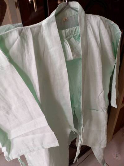 Đồ Ngủ Kimono Vải Xô Trái Đào Cute IVY238 photo review