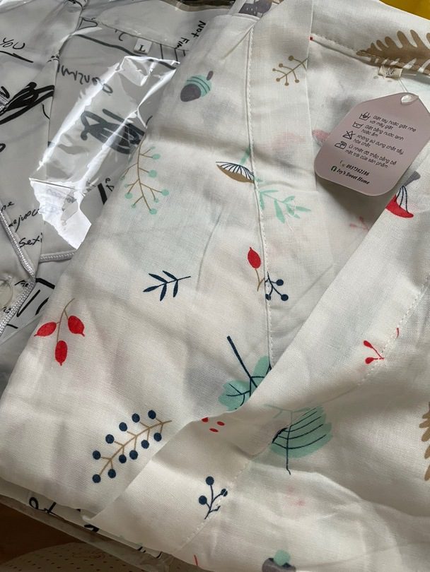 Áo Choàng Ngủ Mùa Hè Vải Xô Mát Mịn IVY222 photo review