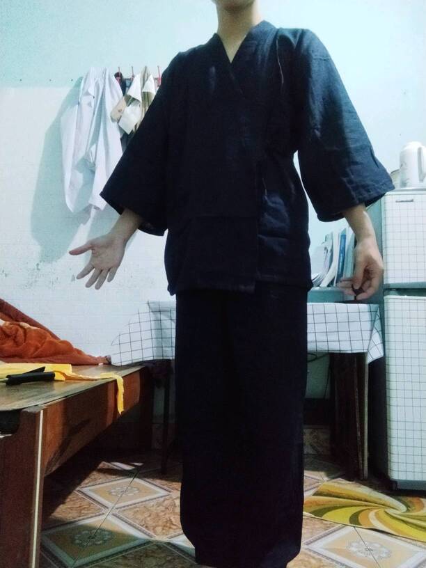 Đồ Ngủ Kimono Vải Xô Trái Đào Cute IVY238 photo review