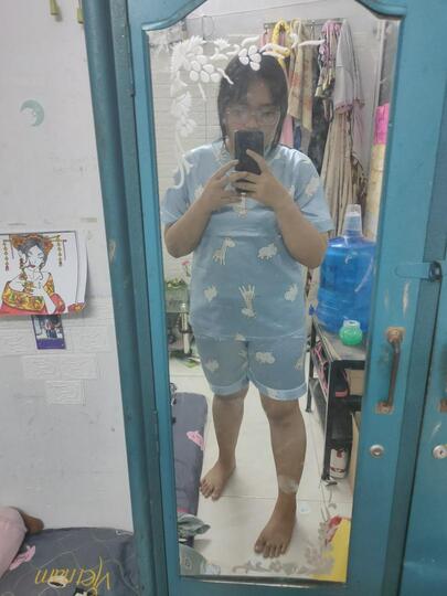 Đồ Bộ Ngắn Cho Nữ Lụa Băng Bóng Mịn IVY347 photo review