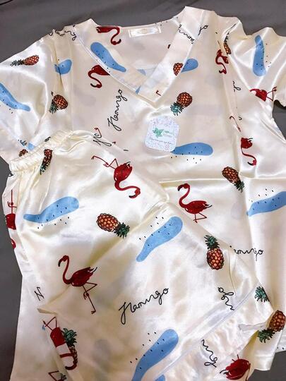 Đồ Ngủ Ngắn Tay Cổ V Flamingo IVY340 photo review