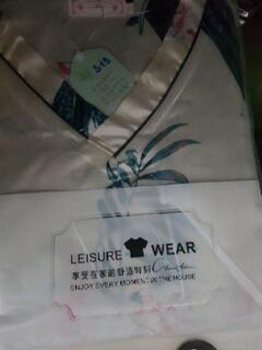 Đồ Bộ Phi Bóng Ngắn Hoa Bách Hợp Trắng IVY319 photo review