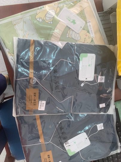 Bộ Pijama Lụa Dài Tay Melody Xanh IVY631X photo review