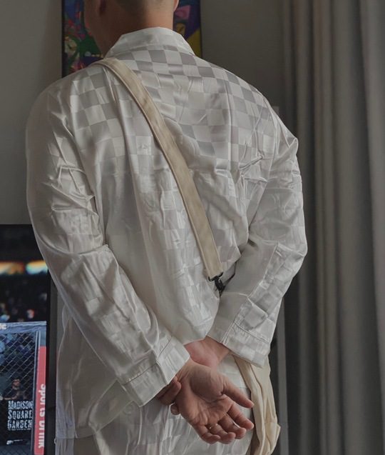 Đồ Ngủ Pijama Lụa Cao Cấp Caro Xanh IVY639G photo review