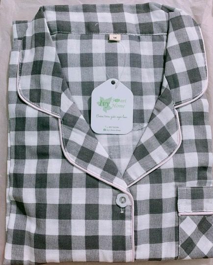 pijama nữ ngắn vải xô dễ thương IvySweetHome