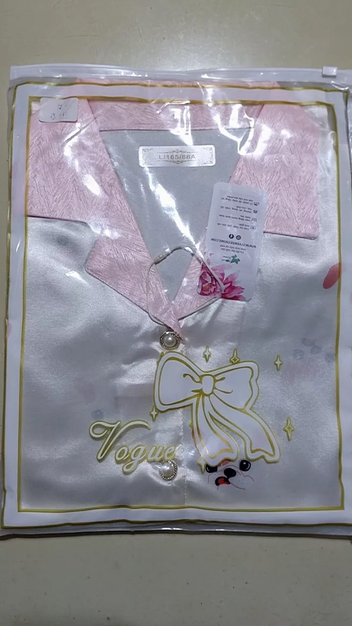 Đồ Ngủ Cặp Mùa Hè Lụa Phi Bóng Puppy Dễ Thương IVY351 photo review
